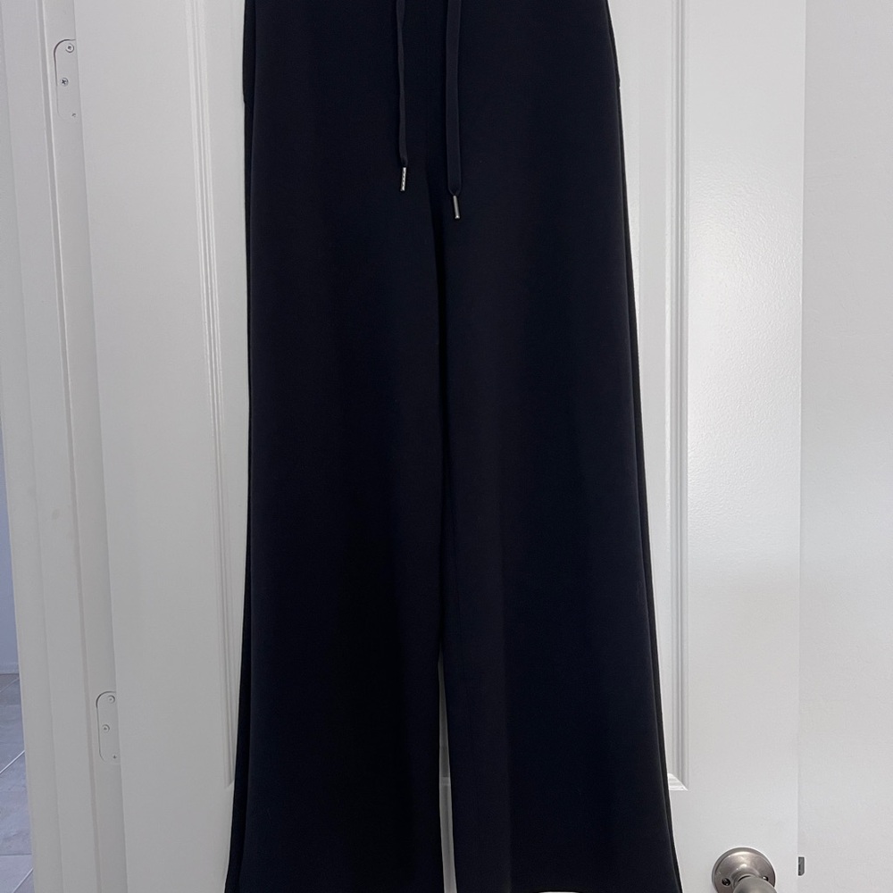 SPANX Black Air Essentials Wide Leg Pants